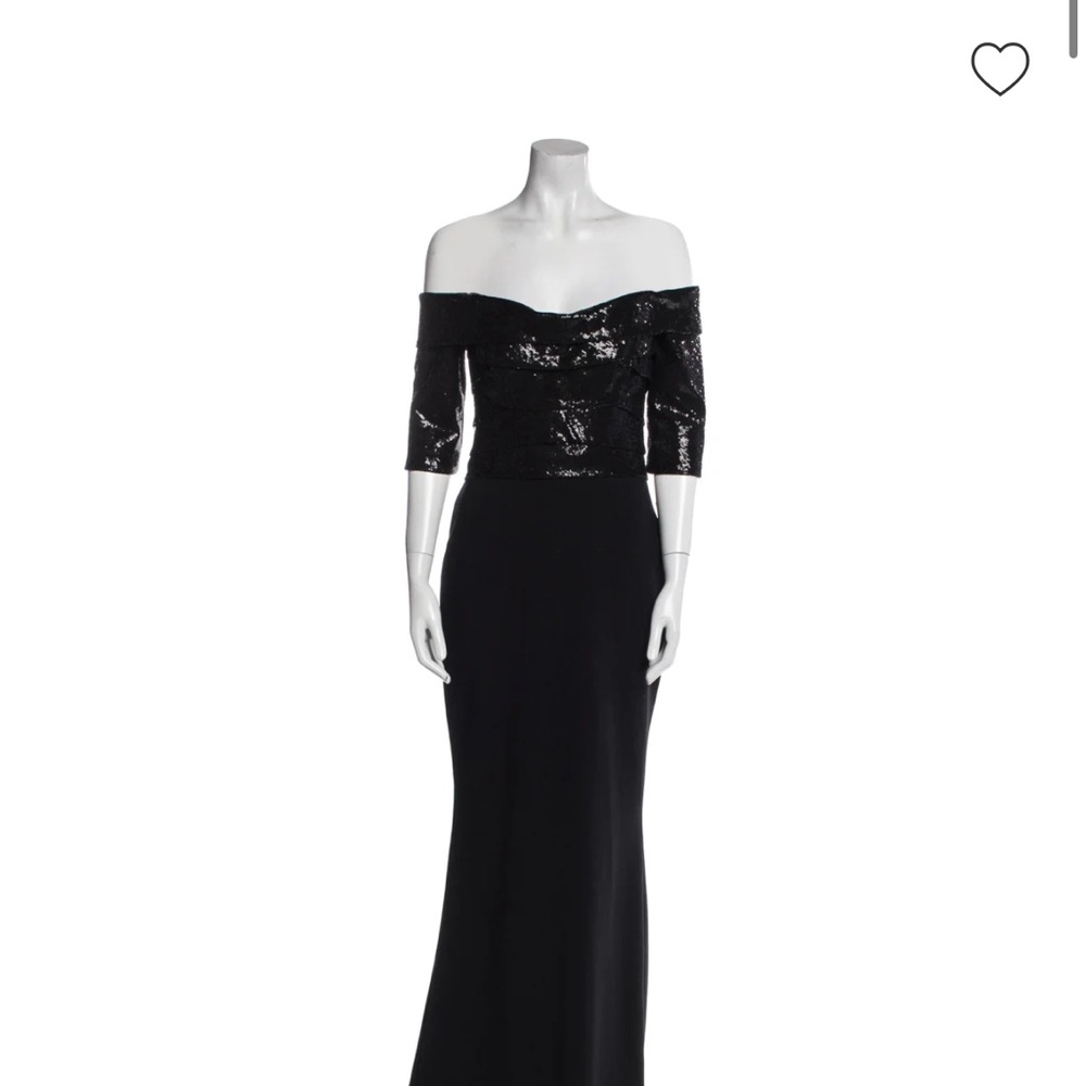 Rene Ruiz Collection Off the Shoulder Gown Black size 10
